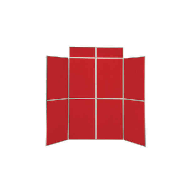 LIGHTWEIGHT FOLD-UP DISPLAY SCREEN, Floor Standing, 8 Panel Screens, Red