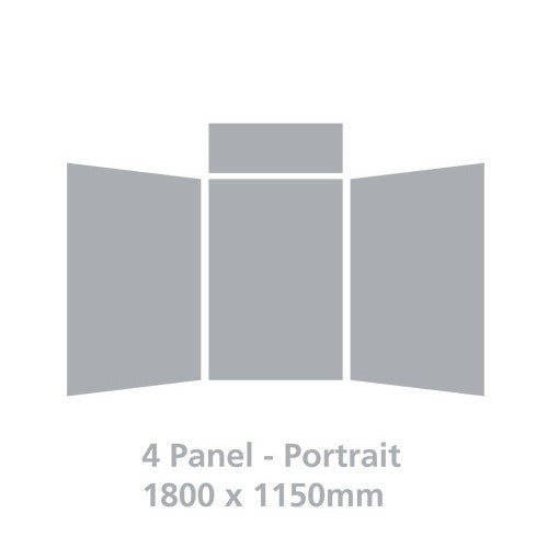LIGHTWEIGHT FOLD-UP DISPLAY SCREEN, Desktop, 3 Panel Portrait, Red