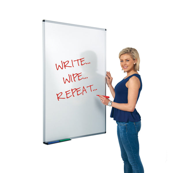 WRITE-ON; NON-MAGNETIC WHITEBOARD, 2400 x 1200mm height