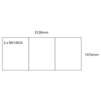 WHITEBOARDS, Whiteboard Wall Panel Kits, 1476 x 1176mm, Pack of, 3
