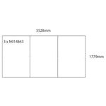 WHITEBOARDS, Whiteboard Wall Panel Kits, 1779 x 1176mm, Pack of, 3