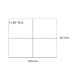 WHITEBOARDS, Whiteboard Wall Panel Kits, 1476 x 1176mm, Pack of, 4