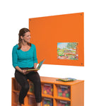 COLOURPLUS FELT NOTICEBOARDS, Unframed, 900 x 600mm, Orange