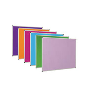 COLOURPLUS FELT NOTICEBOARDS, Framed, 1800 x 1200mm, Orange