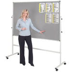 FADE RESISTANT MOBILE NOTICEBOARD, 1200 x 900mm, Green