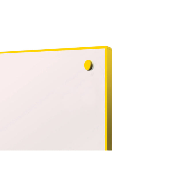 1200 x 900mm, COLOUR EDGED WHITEBOARDS, Yellow