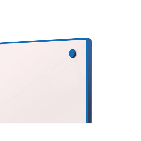 1800 x 1200mm, COLOUR EDGED WHITEBOARDS, Blue