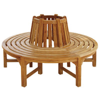 LEISURE BENCH, TEAK FURNITURE, Round Tree Seat, Medium, 1500mm dia., Each