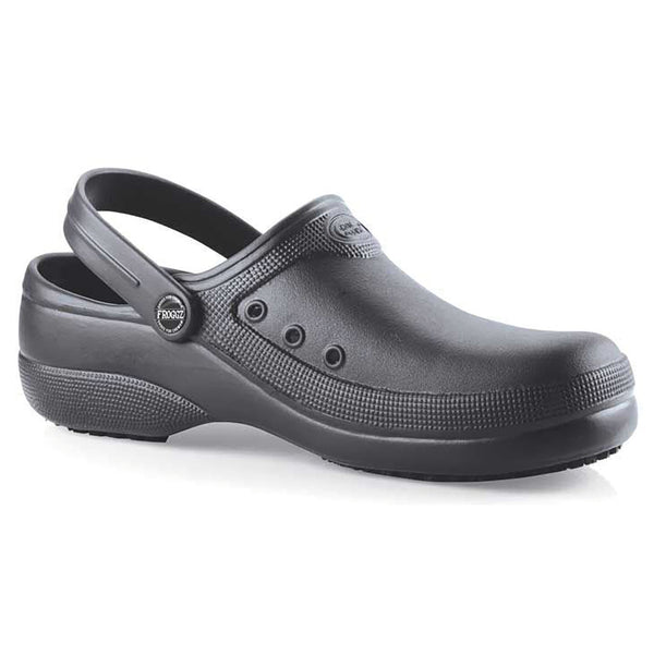 UNISEX OCCUPATIONAL FOOTWEAR, SFC Froggz Classic II, Black, Size 9, Pair