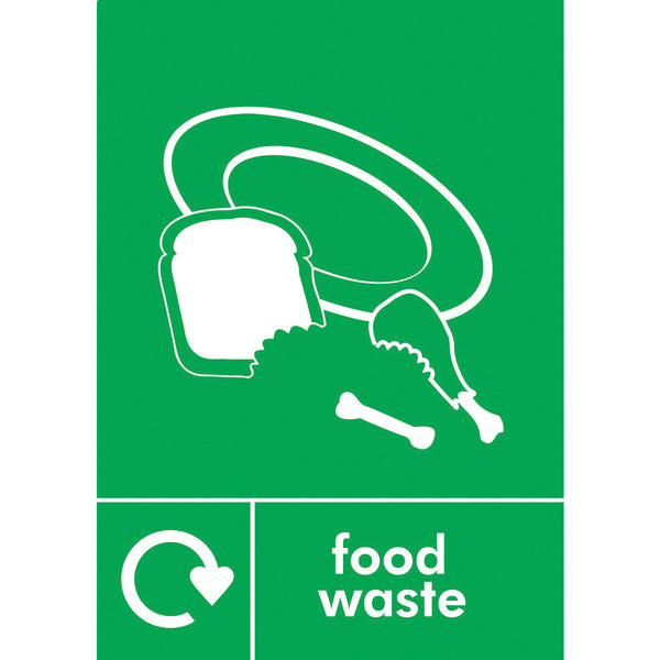 HIGH QUALITY GLOSS LABELS, Food Waste, Each