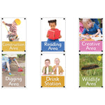 AREA SIGNS, Set 1, Set of 6