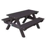 MARMAX RECYCLED PLASTIC PRODUCTS, Heavy Duty Picnic Table, Adult, Black, Each