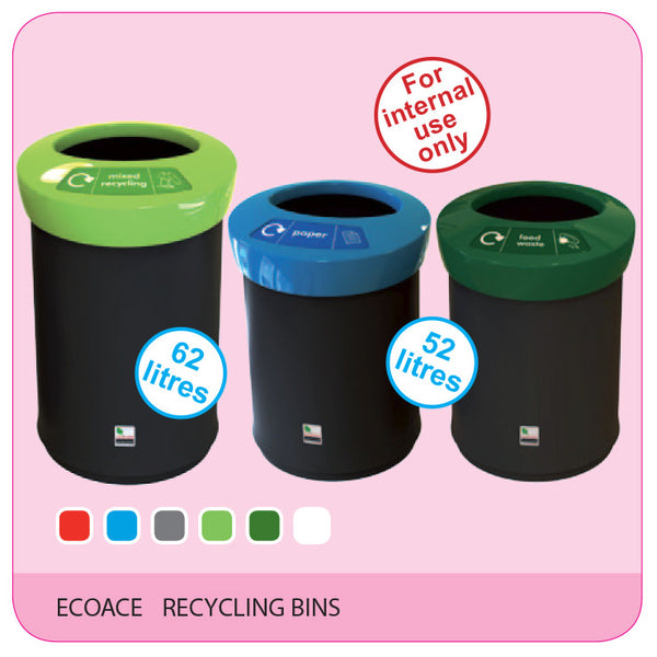 RECYCLING BINS, ECOACE, White, Each