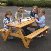 TIMBER, A Frame Picnic Table, Infant, 6 Seater - 1190mm., Each