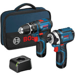 POWER TOOLS, BOSCH PROFESSIONAL POWER TOOLS, Bosch 12V Impact Driver & Combi Drill Twin Kit, Each