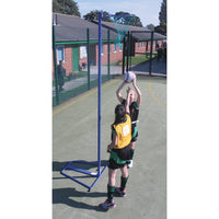 NETBALL POSTS - WHEELAWAY, Blue, Pair