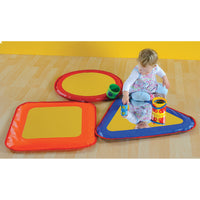 PLAY EQUIPMENT, SOFT MIRROR SHAPES, Age 0-3, Set of, 3
