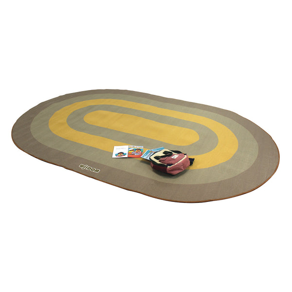 LEARNING RUGS, ECONOMY PILE RUGS, Oval Runway, 3000 x 2000mm, Each