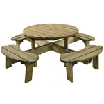 Aberdeen Round, HEAVY DUTY PICNIC TABLES, 2150mm length, Each