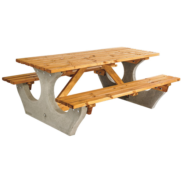 CONCRETE & TIMBER, Bench Table Standard Top, Timber, Each