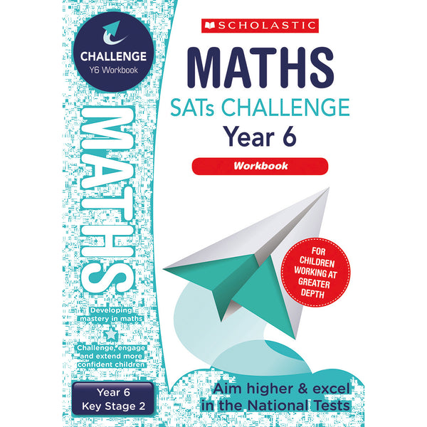 SATS MATHS CHALLENGE CLASSROOM PROGRAMME, Maths Workbook, Year 6, Pack of, 10