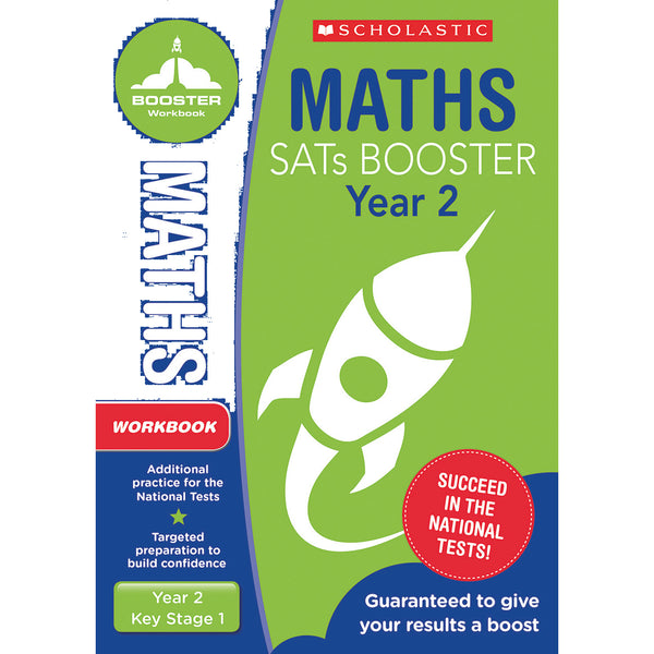 NATIONAL CURRICULUM SATS BOOSTER CLASSROOM PROGRAMME, Maths Workbook, Year 2, Pack of, 10