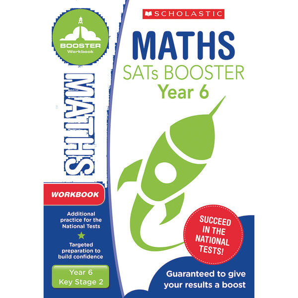 NATIONAL CURRICULUM SATS BOOSTER CLASSROOM PROGRAMME, Maths Workbook, Year 6, Pack of, 10