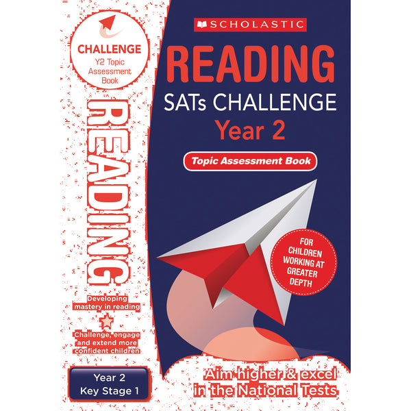 SATS READING CHALLENGE CLASSROOM PROGRAMME, Reading Topic Assessment Books, Year 2, Pack of, 10