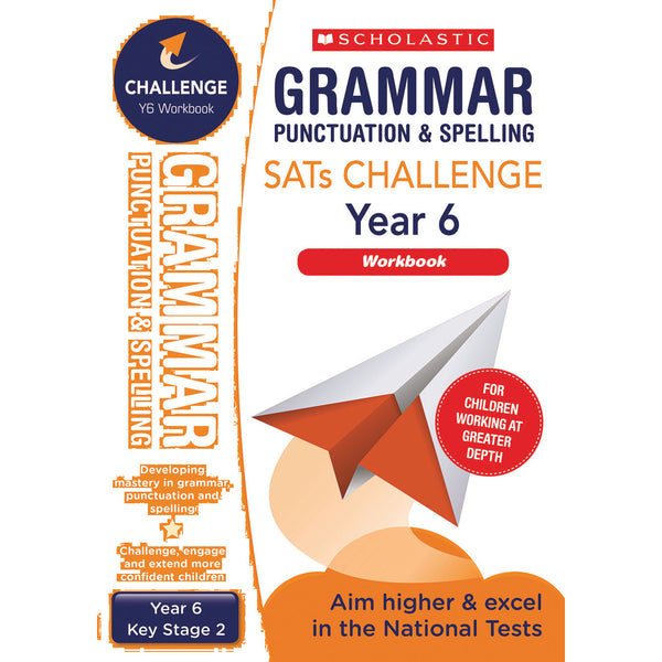 SATS READING CHALLENGE CLASSROOM PROGRAMME, Grammar, Punctuation & Spelling Workbook, Year 6, Pack of, 10