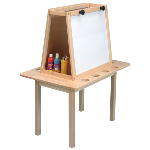 SOLID BEECH FRAMED EASELS, Magnetic Dry Wipe, 2 Sided - 2 Boards, CALLERO ART, Each