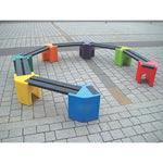 BENCHES, LEARNING CURVE, Seats 18+ Children, Multicoloured, Each