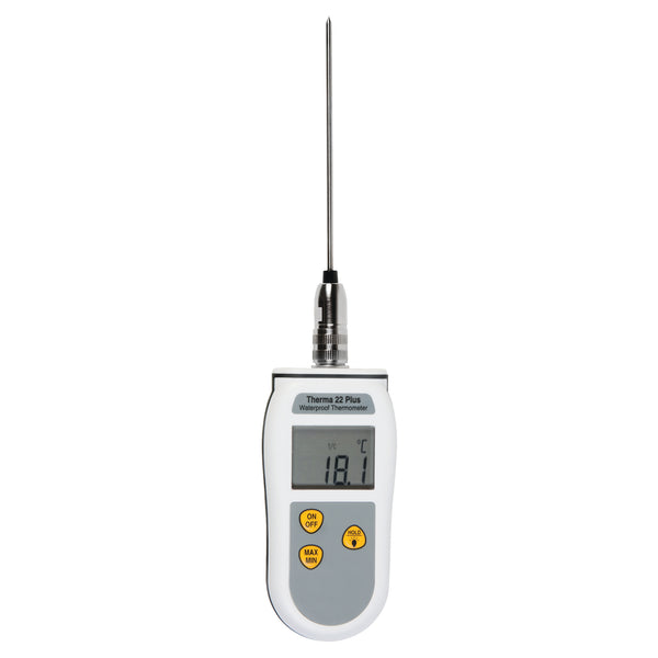 CATERING THERMOMETER WITH PROBE, Therma 22 Plus Waterproof, Each