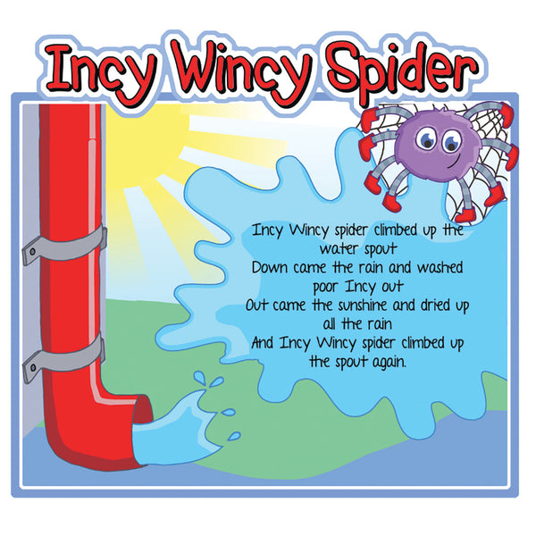 Incy Wincy Spider, Finishing Touches, 650 x 650mm (h x w), Each