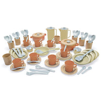 Giant Dinner and Coffee Set, BIOPLASTIC RANGE, Age 2+, Set of, 79 pieces