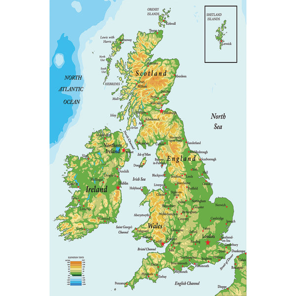 OUTDOOR MAPS, British Isles, Each