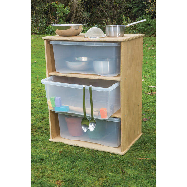 Storage with 3 Clear Trays, DURAPLAY OUTDOOR RANGE, Each