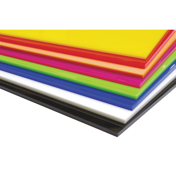 SOLID MIXED COLOUR CAST ACRYLIC SHEET, Pack of, 8