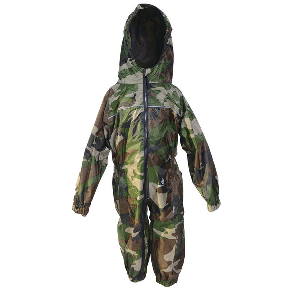 Camo Green, ALL IN ONE RAINSUIT, 7-8 years, Each