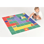 DOUBLE-SIDED ROBOT PLAY MATS, Cheese and Cat Chase, Each