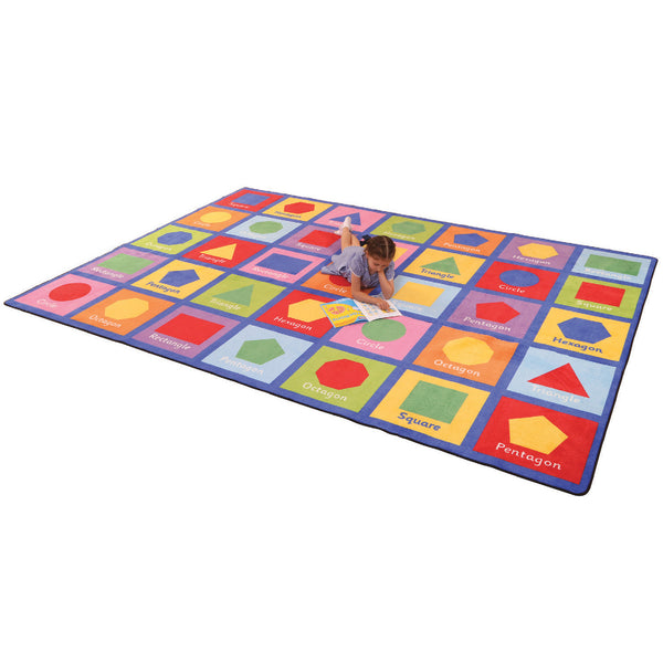 LEARNING RUGS, CHILDREN'S CUT PILE RUGS, Large Shapes, Rectangular, 2570 x 3600mm, Each