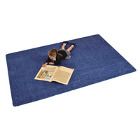 LEARNING RUGS, ECONOMY PILE RUGS, Solid Colour Rectangle, SOLID COLOUR RUGS, Blue, Each