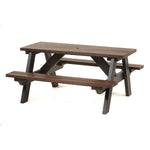 Eco A-Frame Picnic Table, Brown, Each