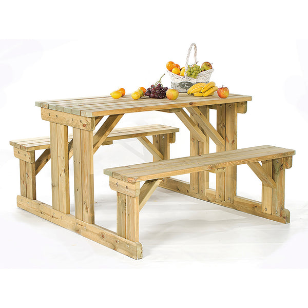 Guernsey Pine Picnic Table, 1400mm length, Each