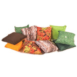 Set of 10 Indoor/Outdoor 400mm Square Cushions with Bag Pack of