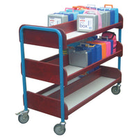 STEEL LUNCHBOX TROLLEYS, 60 Boxes, Red, Each