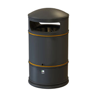 LITTER BINS, HERITAGE LITE HOODED, Black, Each