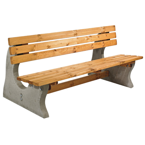 CONCRETE & TIMBER, Park Bench, Timber, Each