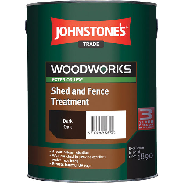 EXTERIOR WOOD PRESERVER, Shed and Fence Treatment, Dark Oak, 5 litres