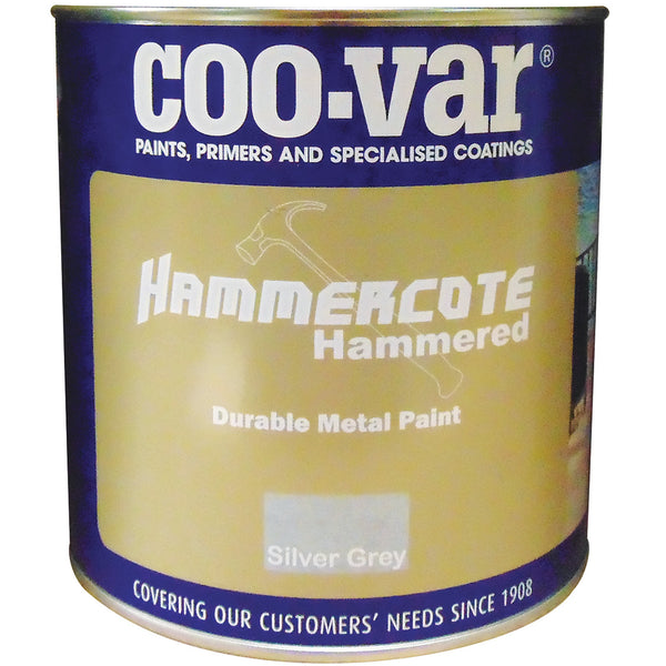 HAMMERCOTE METAL PAINT, Hammered Finish, Silver, 2.5 litres